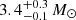 $ {3.4^{+0.3}_{-0.1}}\,{{{M}_{\odot}}} $