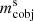 $ m_\mathrm{cobj}^\mathrm{s} $