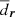 $ \overline{d}_{\boldsymbol{r}} $