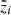 $ \tilde{z}_{i} $