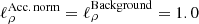 $ \ell_\rho^{\rm Acc.\,norm}=\ell_\rho^{\rm Background}=1.0 $