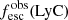 $ f_{\mathrm{esc}}^{\mathrm{obs}}\mathrm{(LyC)} $