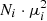 $ N_i\cdot \mu _i ^{2} $