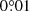 $ 0{{\overset{\circ}{.}}}01 $