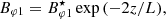 $$ \begin{aligned} B_{\varphi 1}=B_{\varphi 1}^\star \exp {(-2z/L)}, \end{aligned} $$