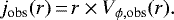 \begin{equation*}j_{\textrm{obs}}(r)\,{=}\,r \times V_{\phi,\rm obs}(r). \end{equation*}