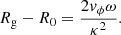 $$ \begin{aligned} R_{\rm g} - R_0 = \frac{2 v_{\phi } \omega }{\kappa ^2}. \end{aligned} $$