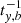 $ t_{y,b}^{-1} $