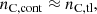 $$ \begin{aligned} n_{\rm C,cont} \approx n_{\rm C,tl}, \end{aligned} $$
