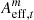 $ A_{{\rm eff}, t}^m $