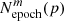 $ N_{\rm epoch}^m(p) $