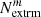 $ N_{\rm extrm}^m $