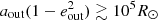 $ a_{\rm out}(1-e_{\rm out}^2) \gtrsim 10^5R_{\odot} $
