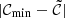 $ |\mathcal{C}_{\mathrm{min}} -\tilde{\mathcal{C}}| $