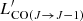$ L^\prime_{{\rm CO}(J\rightarrow J-1)} $