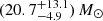 $ (20.7^{+13.1}_{-4.9})\,M_\odot $