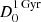 $ D_0^{1\,{\rm Gyr}} $