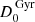 $ D_0^{\rm \, Gyr} $
