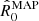 $ \hat{R}^{\mathrm{MAP}}_{0} $
