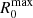 $ R^{\rm max}_0 $