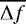 $\overline{\Delta f}$