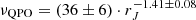 $ \nu_{\rm QPO} = (36 \pm 6) \cdot r_J^{-1.41 \pm 0.08} $