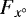 $F_{x^{\circ}}$