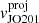 $ v^{\mathrm{proj}}_{\mathrm{JO201}} $