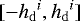 $[-{h_{\mathrm{d}}}^i,{h_{\mathrm{d}}}^i]$