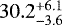$30.2^{&#x002B;6.1}_{-3.6}$