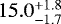 $15.0^{&#x002B;1.8}_{-1.7}$
