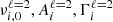 $ \nu^{\ell = 2}_{i,0}, A^{\ell=2}_i, \Gamma^{\ell=2}_i $