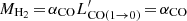 $ M_{\mathrm{H}_2}\,{=}\,\alpha_{\mathrm{CO}}L^\prime_{\mathrm{CO(1\rightarrow0)}}\,{=}\,\alpha_{\mathrm{CO}} $