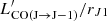 $ L^\prime_{\mathrm{CO(J\rightarrow J-1)}}/r_{J1} $