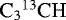 $\textrm{C}_3{^{13}\textrm{C}}\textrm{H}$