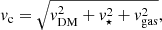 $$ \begin{aligned} v_{\rm c}=\sqrt{v_{\rm DM}^2+ v_\star ^2 + v_{\rm gas}^2}, \end{aligned} $$