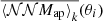 $ \overline{\langle{\mathcal{NN} M_{\mathrm{ap}}\rangle}_k}(\theta_i) $