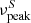 $ \nu_{\rm peak}^S $