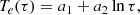 $$ \begin{aligned} T_e(\tau )=a_1+a_2\ln \tau , \end{aligned} $$