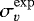 ${\sigma_{v}^{\rm{exp}}}$