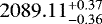 $2089.11^{&#x002B;0.37}_{-0.36}$