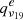 $ q^{e}_{\nu_{19}} $