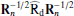 $ {\mathbf{R}}_n^{-1/2}\widehat{\mathrm{R}}_{\mathrm{d}}{\mathbf{R}}_n^{-1/2} $