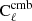 $ {\mathrm{C}}_\ell^{\rm cmb} $