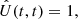 $ \begin{aligned} \hat{U}(t,t) = 1, \end{aligned} $