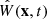 $ \hat{W}(\mathbf{x},t) $
