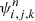 $ \psi_{i,j,k}^{n} $