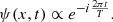 $$ \begin{aligned} \psi (x,t) \propto e^{-i\frac{2\pi t}{T}}. \end{aligned} $$