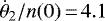 $\dot{\theta}_2 / n (0)\,{=}\,4.1$
