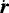 $\dot{\vec{r}}$